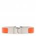 Enamel Narrow Clic Clac H Bracelet GM Orange
