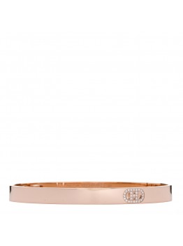 18K Rose Gold Diamond PM H D'Ancre Bracelet SH