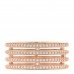 18K Rose Gold Diamond GM Ariane Wedding Band Ring 56 7.5