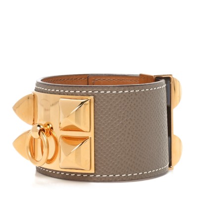 Epsom Collier de Chien CDC Bracelet T3 Etoupe
