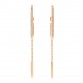 18K Rose Gold Diamond Ever Chaine D'Ancre Earrings