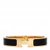 Enamel Narrow Clic Clac H Bracelet PM Black