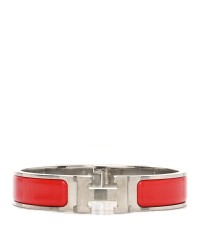 Enamel Narrow Clic Clac H Bracelet PM Rouge Vif