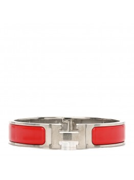 Enamel Narrow Clic Clac H Bracelet PM Rouge Vif