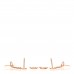 18K Rose Gold Diamond Gambade Clou de Selle Earrings
