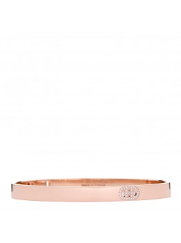 18K Rose Gold Diamond PM H D'Ancre Bracelet ST