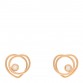 18K Rose Gold Diamond TPM Vertige Coeur Earrings