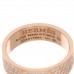 18K Rose Gold Diamond PM H D'Ancre Pave Ring 53 6.25