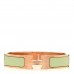 Enamel Narrow Clic Clac H Bracelet PM Vert Amande