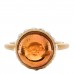 18K Yellow Gold Diamond Orange Tourmaline Freshwater Cultured Pearl One of a Kind Ring 53 6.5