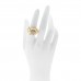 18K Yellow Gold Grey Diamond Lahar Dome Ring 54 7