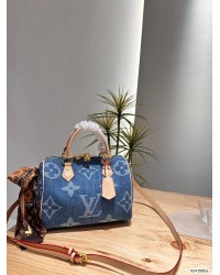 Louis new arrival denim speedy 25 bag