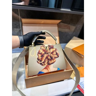 Louis new arrival women king Capucines monogram bag size: 27 cm