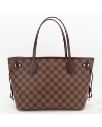 L N51109 Neverfull PM Shoulder Bag Damier Ebene Canvas