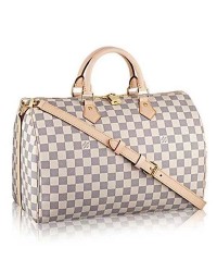 L Damier Azur Canvas Speedy Bandouliere 35 N41372