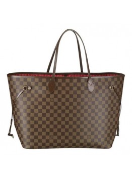 L N51106 Neverfull GM Shoulder Bag Damier Ebene Canvas