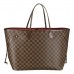 L N51106 Neverfull GM Shoulder Bag Damier Ebene Canvas