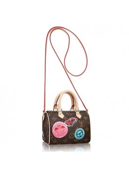 L M62208 Nano Speedy Crossbody Bag Monogram Canvas