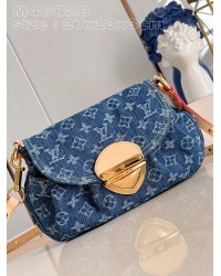 Louis Monogram Denim size : 27 x 18 x 3 cm