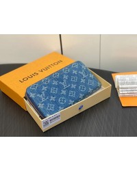 Louis new arrival Zippy Monogram denim wallet size: 19.5*10.5*2.5cm