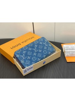Louis new arrival Zippy Monogram denim wallet size: 19.5*10.5*2.5cm