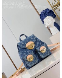 Louis Monogram Denim backpack bag size : 21-12-23 cm