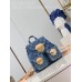 Louis Monogram Denim backpack bag size : 21-12-23 cm