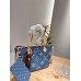 Louis new arrival denim neverfull tote bag size; 33 * 29 cm