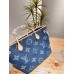 Louis new arrival denim neverfull tote bag size; 33 * 29 cm