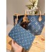 Louis new arrival denim neverfull tote bag size; 33 * 29 cm