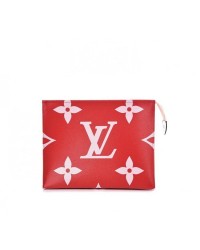 L-bag Monogram Giant Toiletry Pouch 26 Rouge