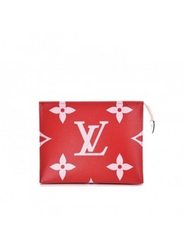 L-bag Monogram Giant Toiletry Pouch 26 Rouge