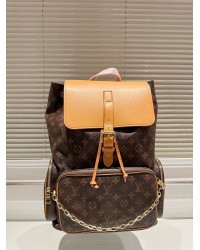 Louis Petite Malle Monogram backpack bag size : 37*45 cm