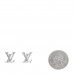 Crystal LV Iconic Earrings Silver