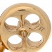 Metal Crazy In Lock Earrings Set Gold