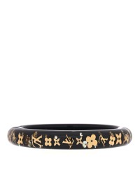 Resin Swarovski Medium Inclusion Bracelet Black