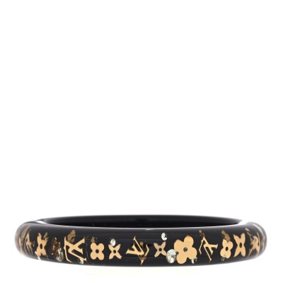 Resin Swarovski Medium Inclusion Bracelet Black