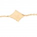 18K Yellow Gold Diamond Amazonite Color Blossom BB Star Bracelet