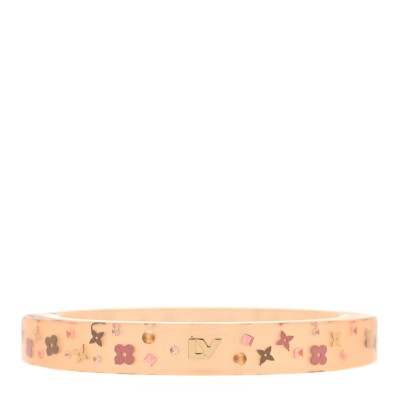 Resin Swarovski Inclusion Art Deco TPM Bracelet S Beige