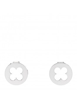18K White Gold Empreinte Ear Studs Earrings