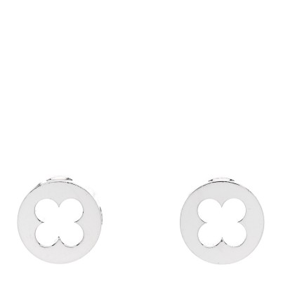 18K White Gold Empreinte Ear Studs Earrings