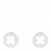 18K White Gold Empreinte Ear Studs Earrings