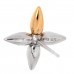Metal Louisette Earrings Silver Gold