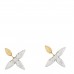 Metal Louisette Earrings Silver Gold