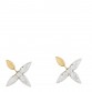 Metal Louisette Earrings Silver Gold