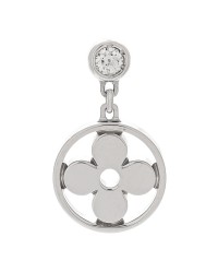 18K White Gold Diamond Idylle Blossom Single Stud Earring