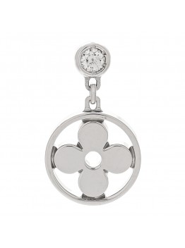 18K White Gold Diamond Idylle Blossom Single Stud Earring