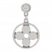 18K White Gold Diamond Idylle Blossom Single Stud Earring
