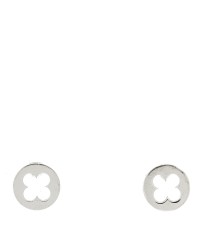 18K White Gold Empreinte Ear Studs Earrings