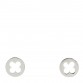 18K White Gold Empreinte Ear Studs Earrings
